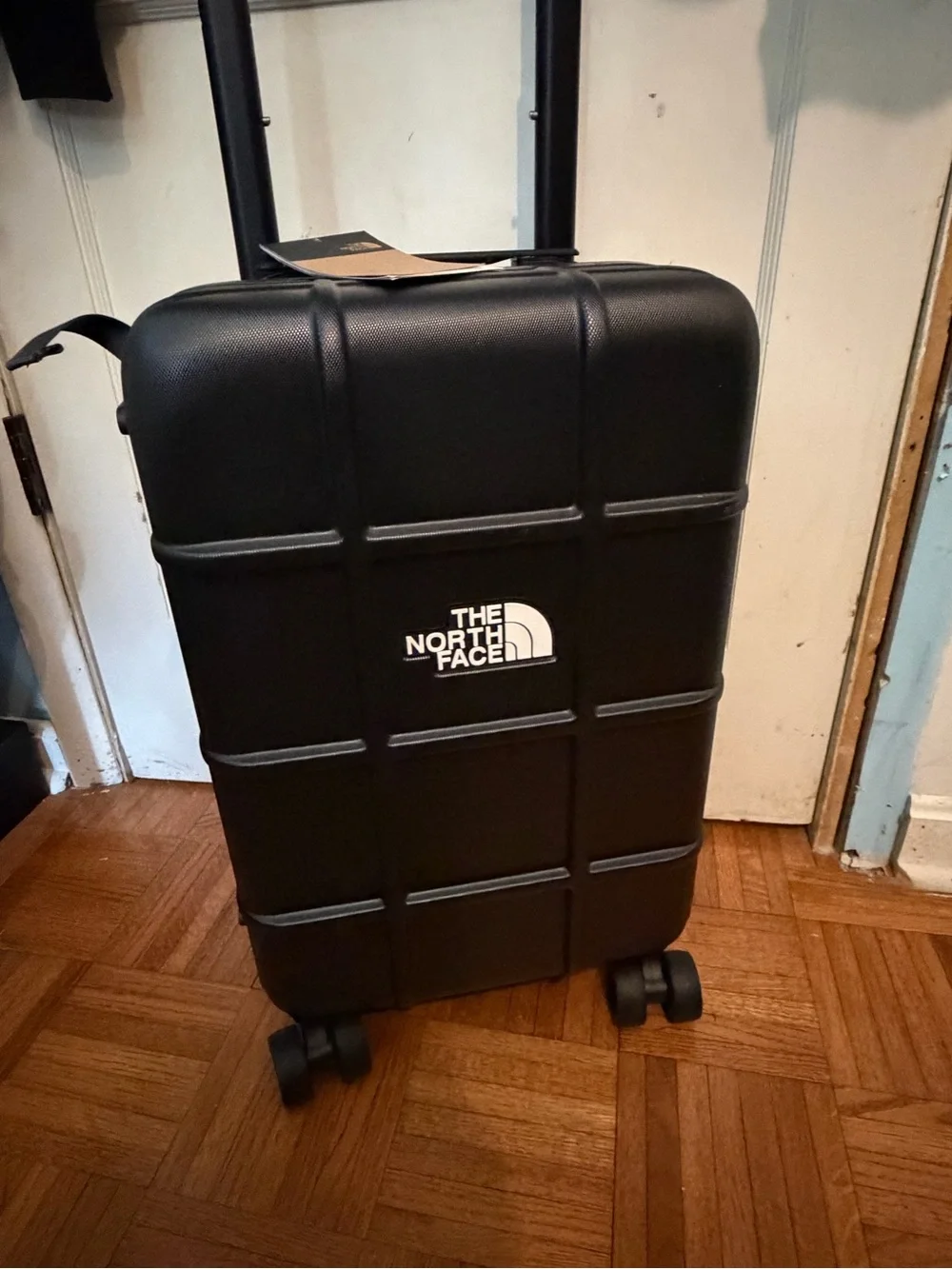 The North Face Black Grid-Panel Carry-On Spinner